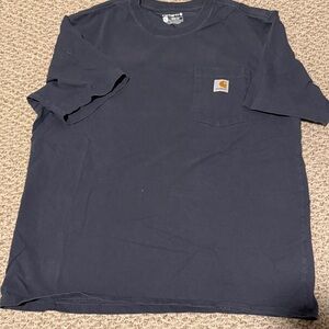 Carhartt Men's Dark Blue Short Sleeve Pocket Tee